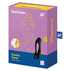 Satisfyer Candy Cane Finger Vibrator-Black