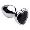 Booty Sparks Black Heart Gem Anal Plug-Small